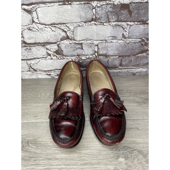 G.H. Bass & Co. Weejuns Burgundy Leather Kiltie Tassel Loafers Men Sz 9.5B US/43 - Picture 15 of 16